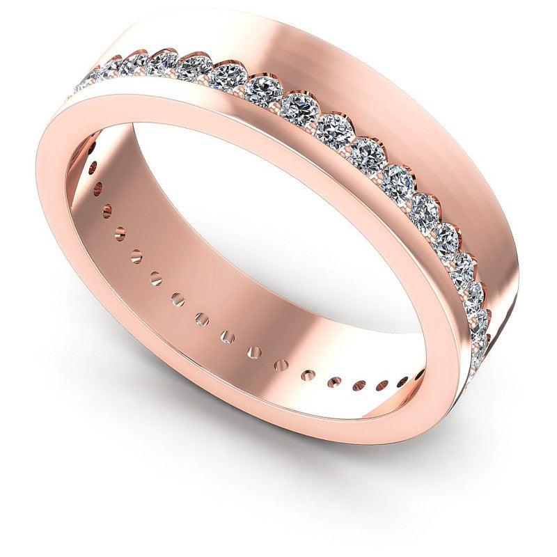 Round Diamonds 0.50CT Eternity Ring in 18KT White Gold