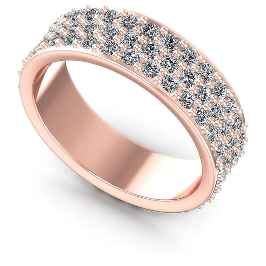 Round Diamonds 2.10CT Eternity Ring in 18KT White Gold