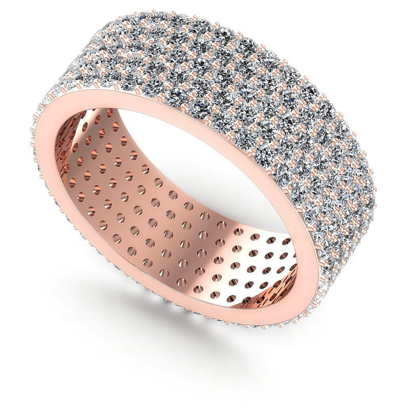 Round Diamonds 2.15CT Eternity Ring in 18KT White Gold