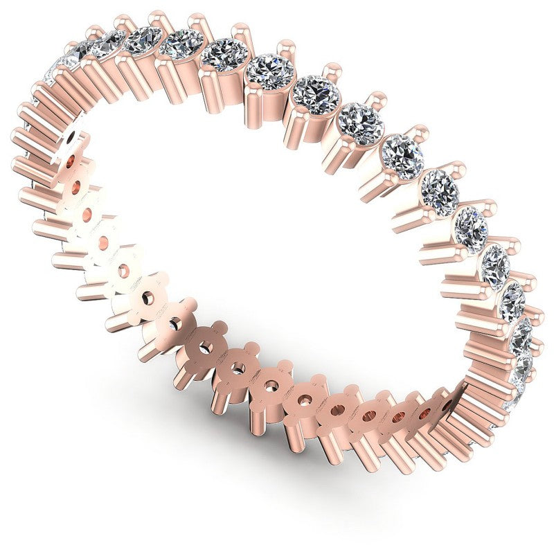 Round Diamonds 0.45CT Eternity Ring in 18KT White Gold