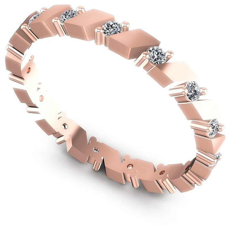Round Diamonds 0.20CT Eternity Ring in 18KT White Gold