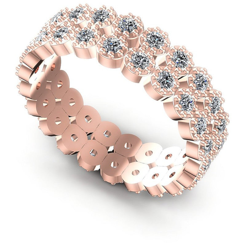 Round Diamonds 1.00CT Eternity Ring in 18KT White Gold