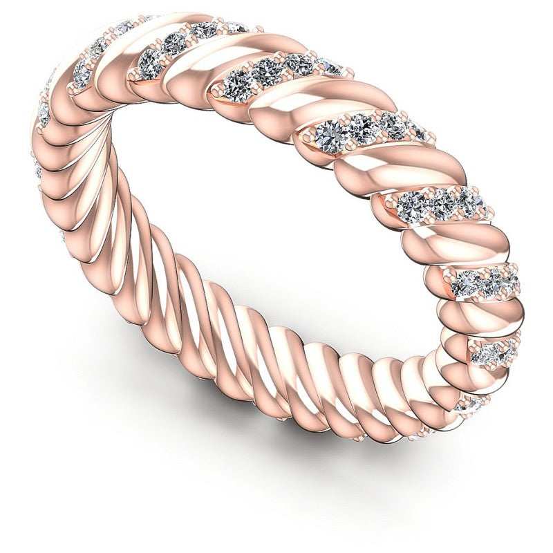 Round Diamonds 0.70CT Eternity Ring in 18KT White Gold