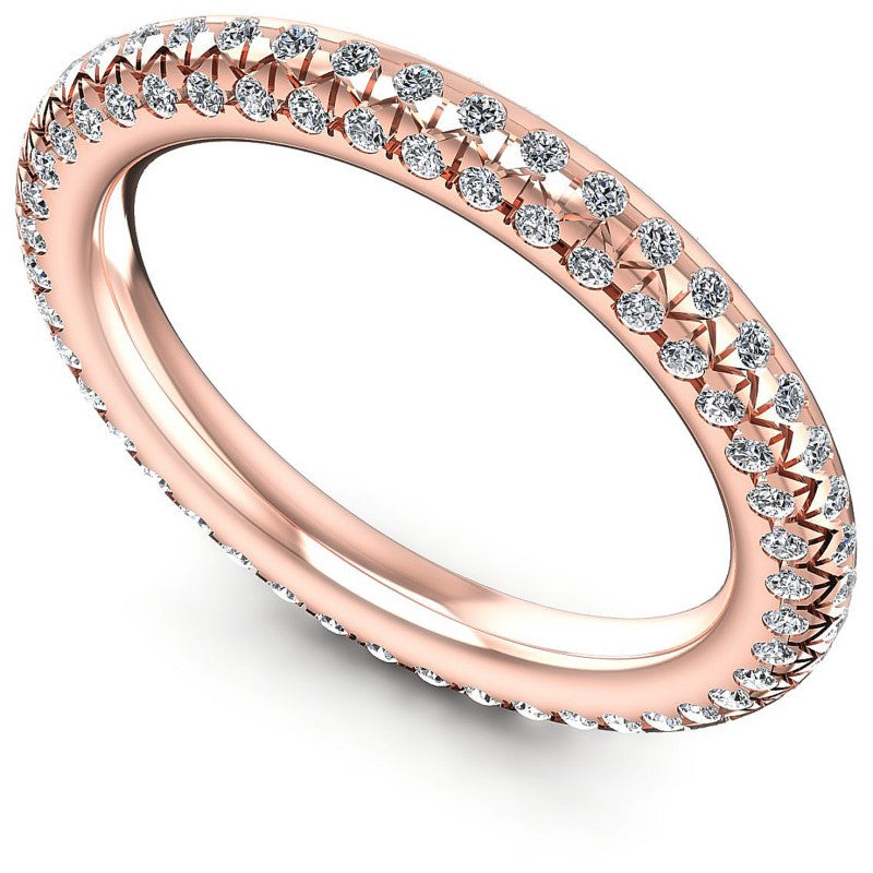 Round Diamonds 0.50CT Eternity Ring in 18KT White Gold