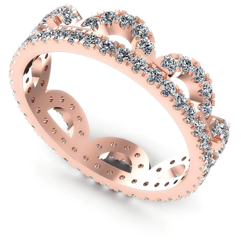 Round Diamonds 1.05CT Eternity Ring in 18KT White Gold