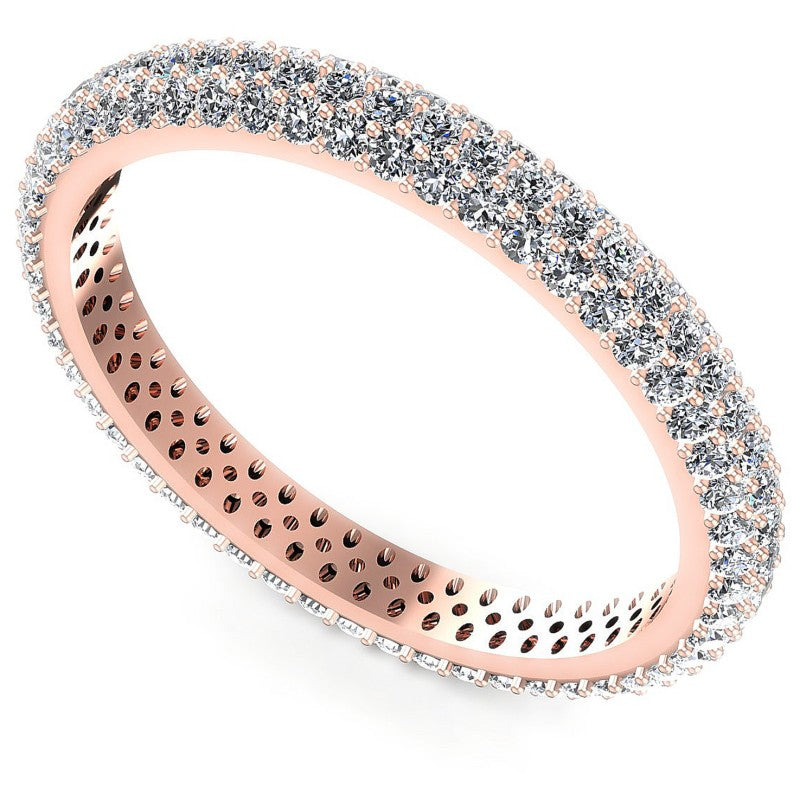 Round Diamonds 0.80CT Eternity Ring in 18KT White Gold