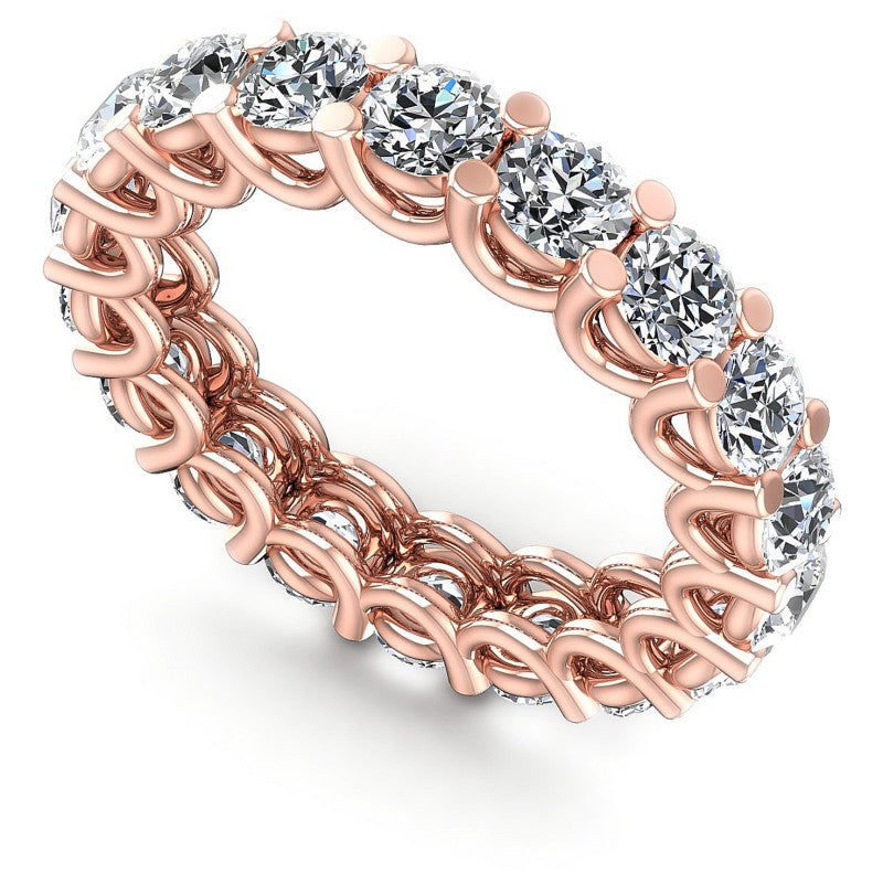 Round Diamonds 4.00CT Eternity Ring in 18KT White Gold