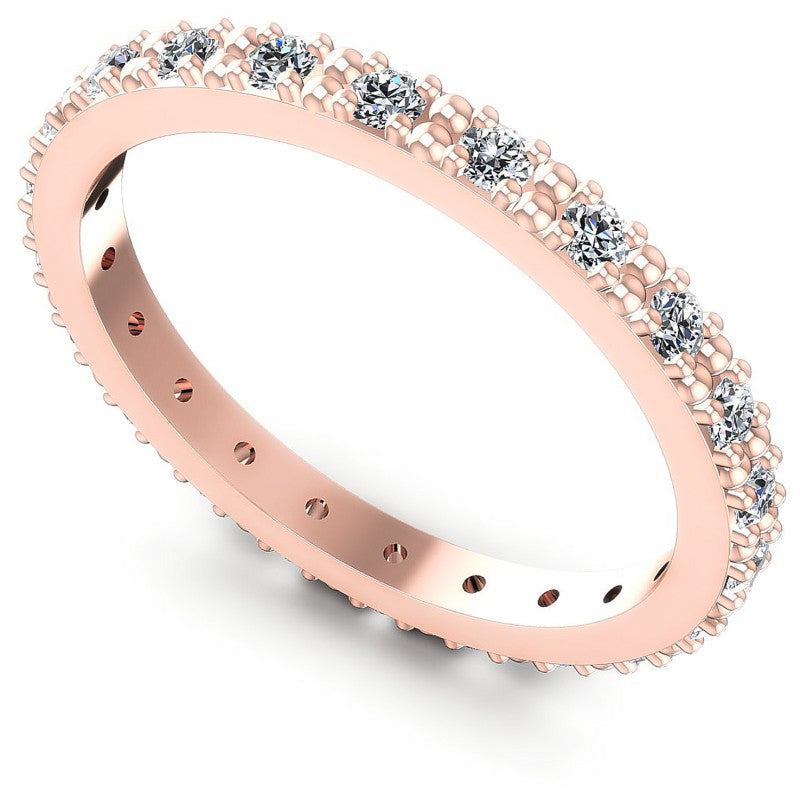 Round Diamonds 0.40CT Eternity Ring in 18KT White Gold