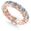 Round Diamonds 4.30CT Eternity Ring in 18KT White Gold