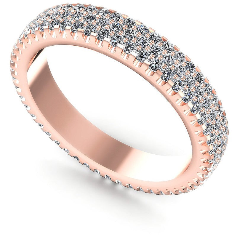 Round Diamonds 1.00CT Eternity Ring in 18KT White Gold