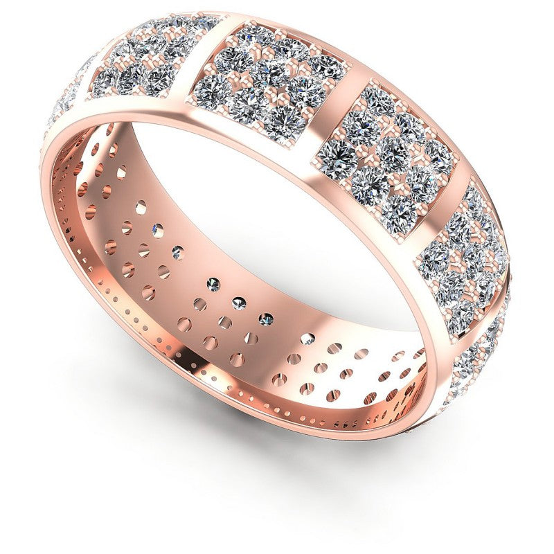 Round Diamonds 2.20CT Eternity Ring in 18KT White Gold