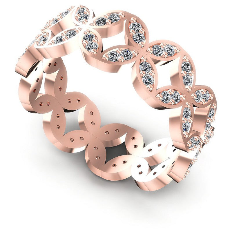 Round Diamonds 0.40CT Eternity Ring in 18KT White Gold