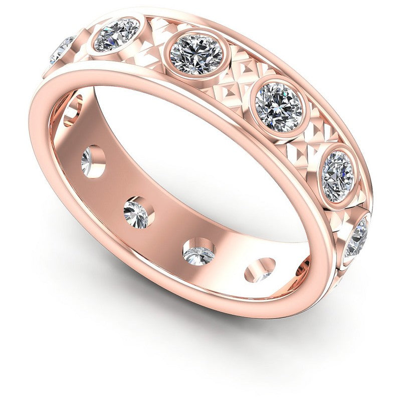 Round Diamonds 1.10CT Eternity Ring in 18KT White Gold