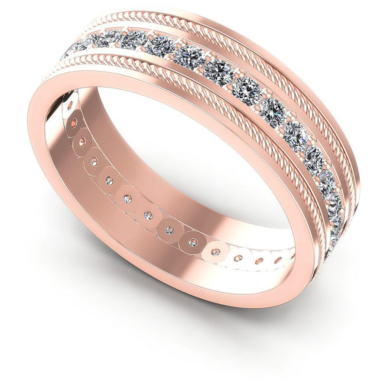 Round Diamonds 0.70CT Eternity Ring in 18KT White Gold