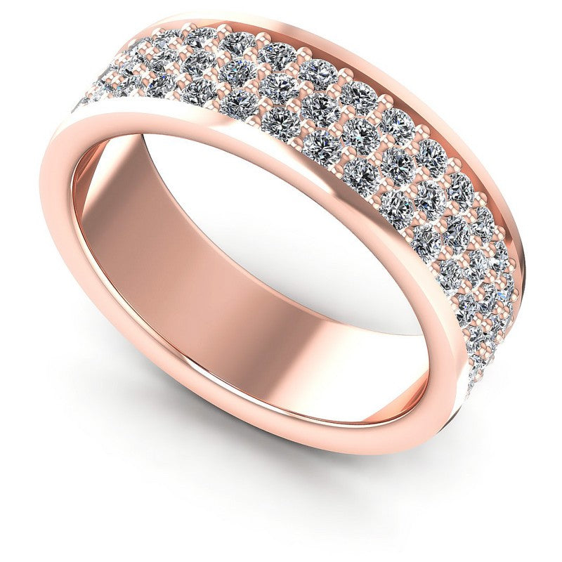 Round Diamonds 1.85CT Eternity Ring in 18KT White Gold