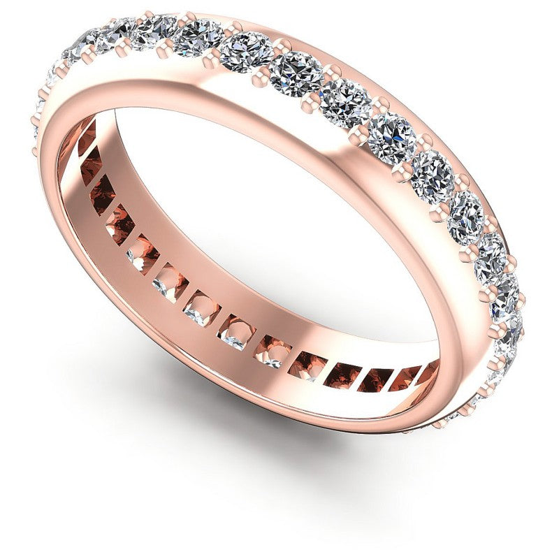 Round Diamonds 1.10CT Eternity Ring in 18KT White Gold