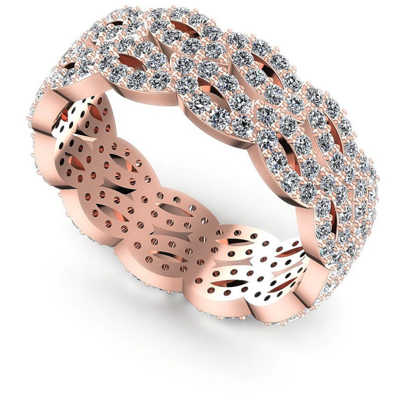 Round Diamonds 1.25CT Eternity Ring in 18KT White Gold