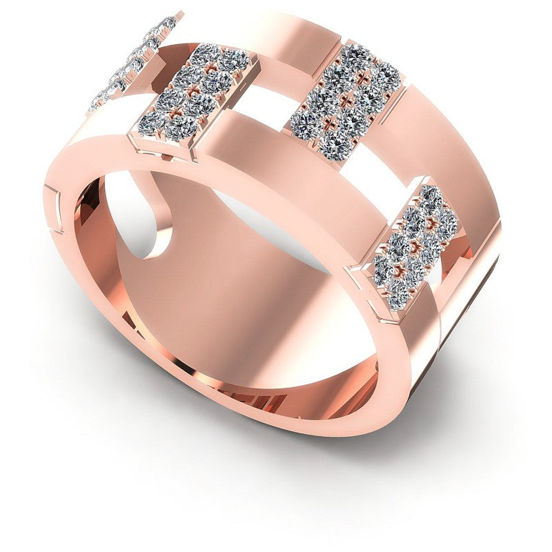 Round Diamonds 0.60CT Diamonds Wedding Band in 18KT White Gold
