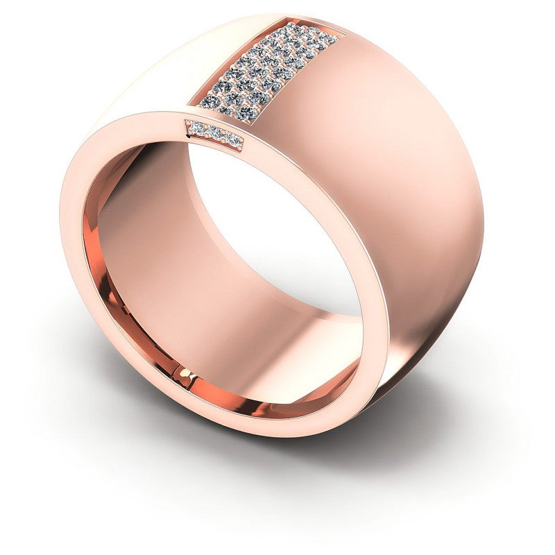 Round Diamonds 0.25CT Diamonds Wedding Band in 18KT White Gold