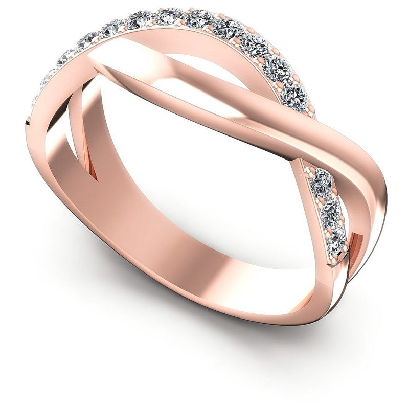 Round Diamonds 0.35CT Diamonds Wedding Band in 18KT White Gold