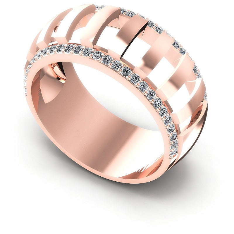 Round Diamonds 0.45CT Diamonds Wedding Band in 18KT White Gold