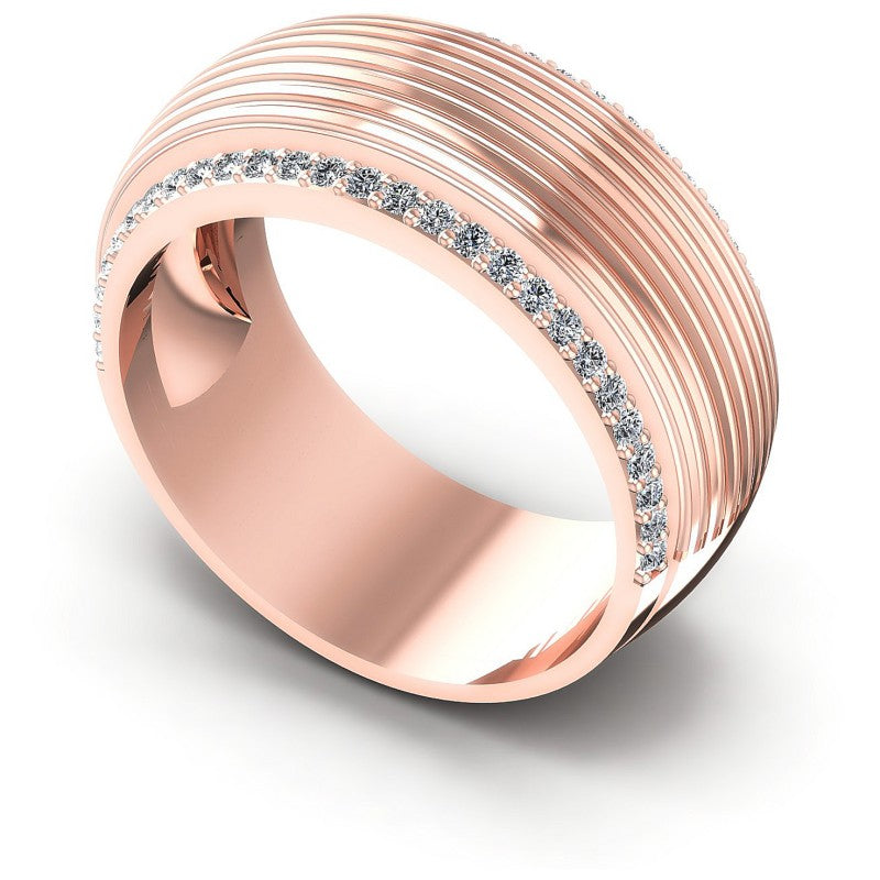 Round Diamonds 0.45CT Diamonds Wedding Band in 18KT White Gold