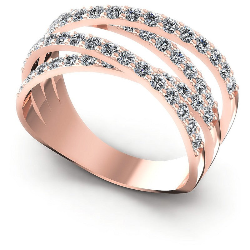 Round Diamonds 1.55CT Diamonds Wedding Band in 18KT White Gold