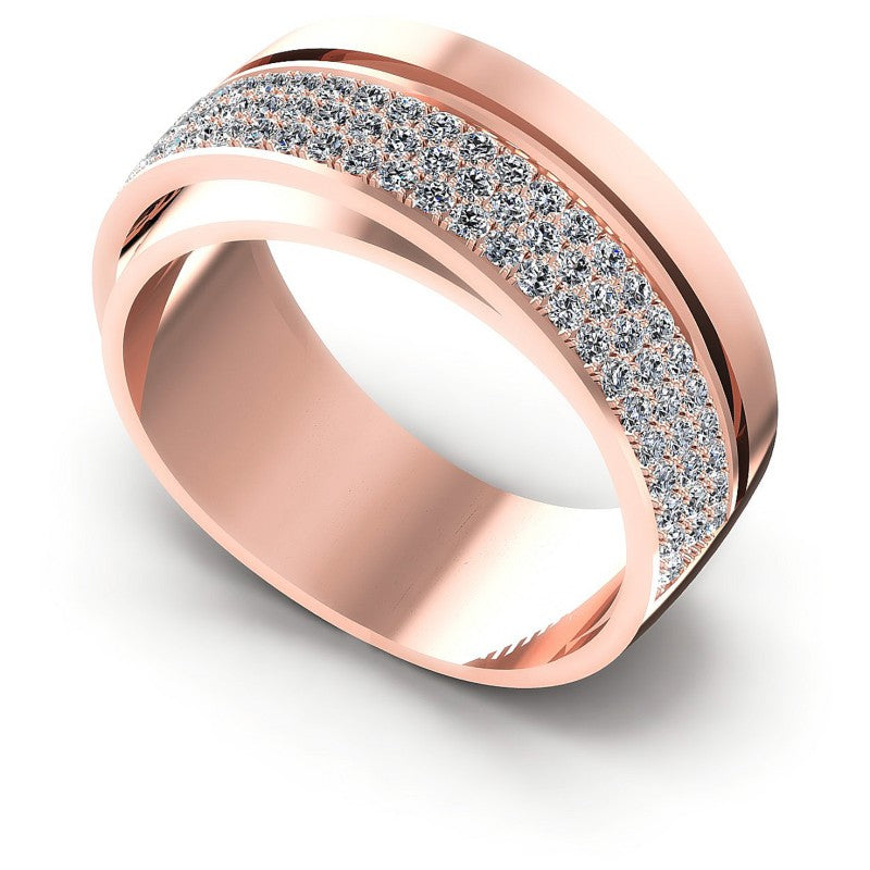 Round Diamonds 0.75CT Diamonds Wedding Band in 18KT White Gold