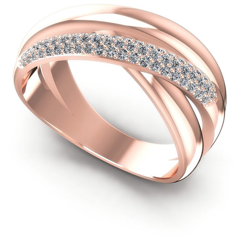 Round Diamonds 0.45CT Diamonds Wedding Band in 18KT White Gold