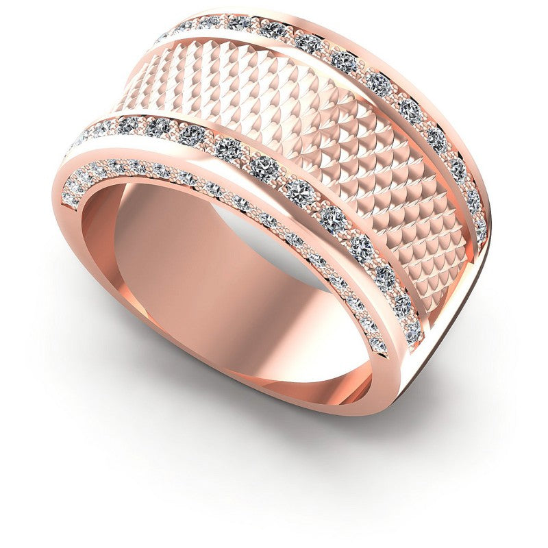 Round Diamonds 0.75CT Diamonds Wedding Band in 18KT White Gold