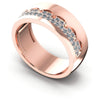 Round Diamonds 0.45CT Diamonds Wedding Band in 18KT White Gold