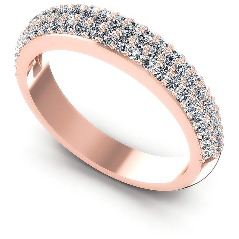 Round Diamonds 0.80CT Diamonds Wedding Band in 18KT White Gold
