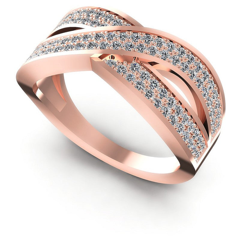 Round Diamonds 0.70CT Diamonds Wedding Band in 18KT White Gold