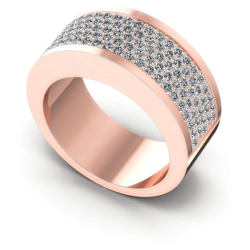 Round Diamonds 1.85CT Diamonds Wedding Band in 18KT White Gold