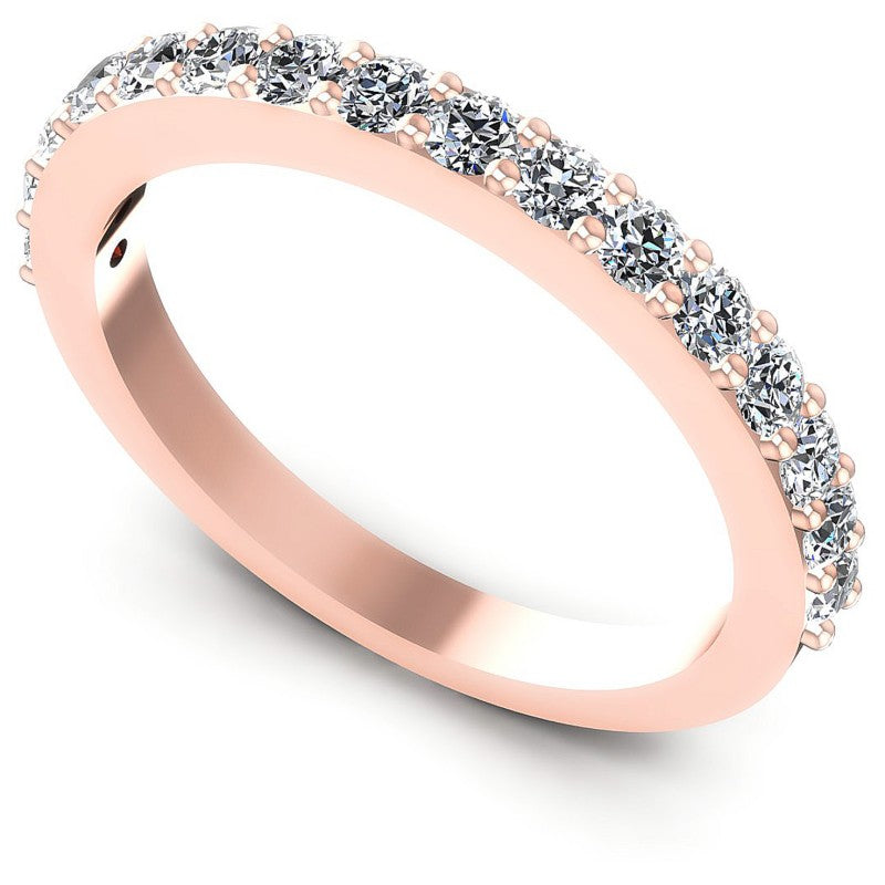 Round Diamonds 0.65CT Diamonds Wedding Band in 18KT White Gold