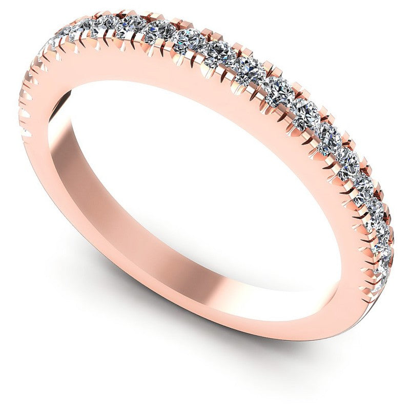 Round Diamonds 0.40CT Diamonds Wedding Band in 18KT White Gold