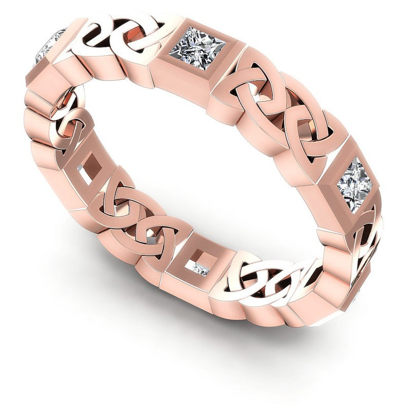 Princess Diamonds 0.70CT Diamonds Wedding Band in 18KT White Gold