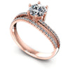 Round Diamonds 0.65CT Engagement Ring in 18KT White Gold