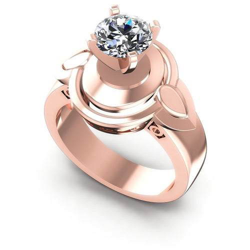 Round Diamonds 0.35CT Solitaire Ring in 18KT White Gold