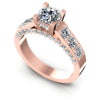 Round Diamonds 1.10CT Engagement Ring in 18KT White Gold