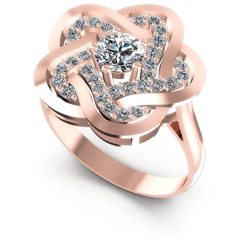 Round Diamonds 0.75CT Engagement Ring in 18KT White Gold