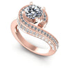Round Diamonds 0.95CT Engagement Ring in 18KT White Gold