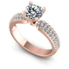 Round Diamonds 0.90CT Engagement Ring in 18KT White Gold