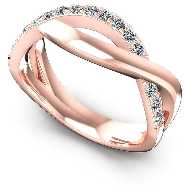 Round Diamonds 0.35CT Diamonds Wedding Band in 18KT White Gold