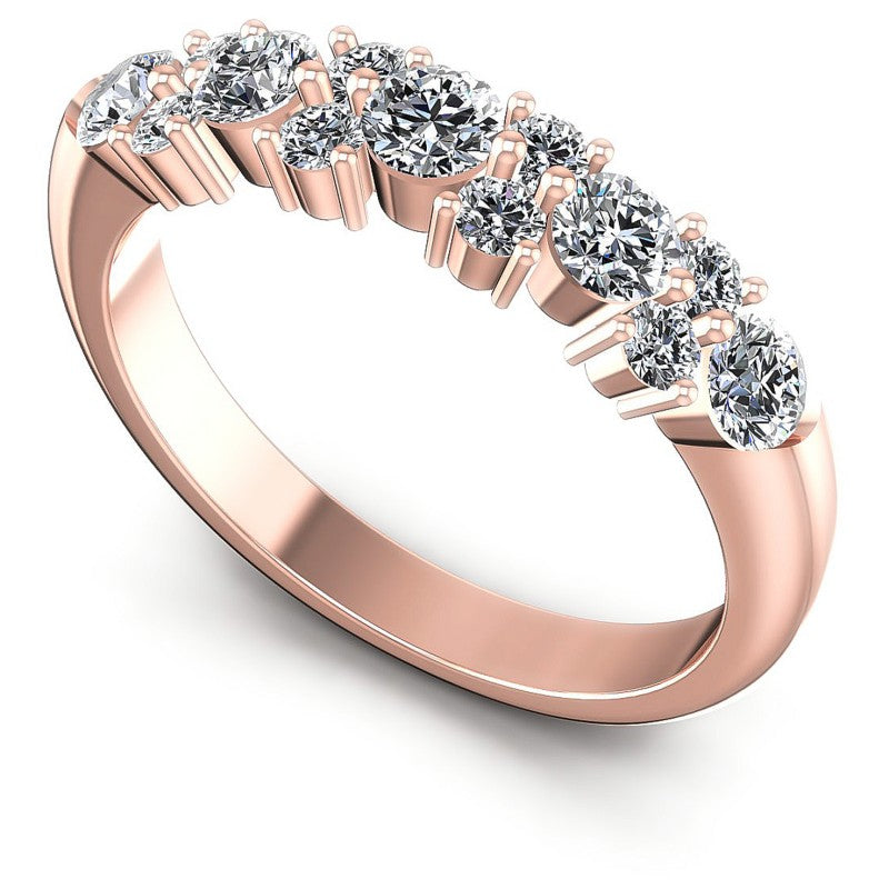 Round Diamonds 0.95CT Diamonds Wedding Band in 18KT White Gold