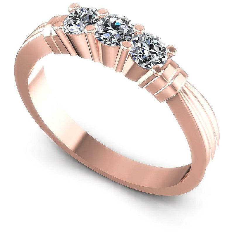 Round Diamonds 0.50CT Diamonds Wedding Band in 18KT White Gold