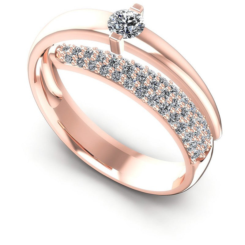 Round Diamonds 0.80CT Engagement Ring in 18KT White Gold