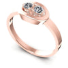 Round Diamonds 0.20CT Fashion Ring in 18KT White Gold
