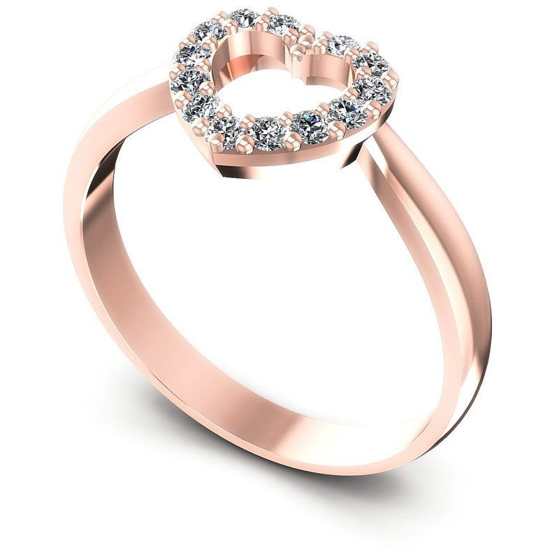Round Diamonds 0.25CT Fashion Ring in 18KT White Gold