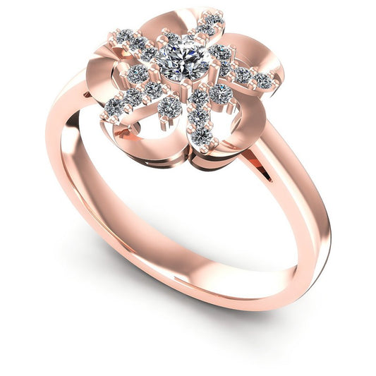 Round Diamonds 0.25CT Fashion Ring in 18KT White Gold